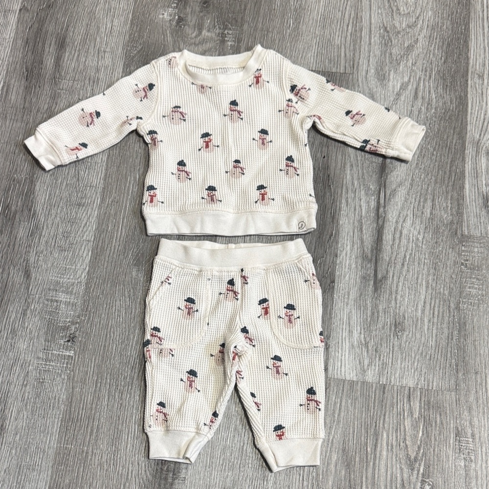 3/$30 🛒 Thermal Organic Snowman Infant Matching Set